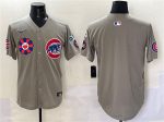 Chicago Cubs Blank Gray 2025 Tokyo Series Limited Stitched Jersey