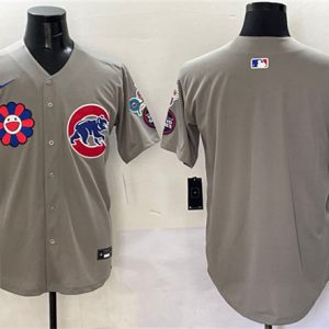Chicago Cubs Blank Gray 2025 Tokyo Series Limited Stitched Jersey