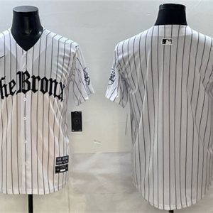 New York Yankees Blank White Pinstripe 'Gothic Legacy Edition' Vapor Premier Limited Stitched Jersey