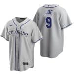 Colorado Rockies #9 Connor Joe Gray Stitched Baseball Jersey