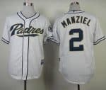 Padres #2 Johnny Manziel White Cool Base Stitched Jersey
