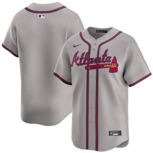 Atlanta Braves Blank Gray 2024 Away Limited Stitched Jersey