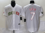 Mexico #7 Julio Ur¨ªas White 2023 World Classic Stitched Jersey