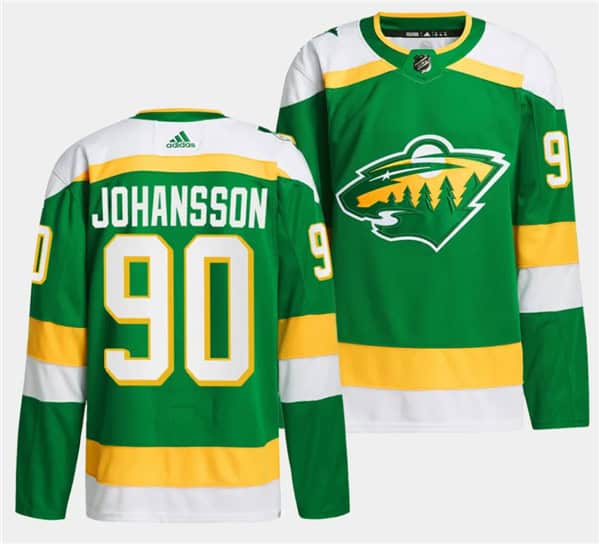 Minnesota Wild #90 Marcus Johansson Green 2023-24 Stitched Jersey