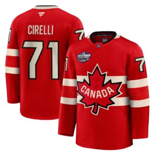 Canada #71 Anthony Cirelli Red 2025 4 Nations Face-Off Premium Stitched Jersey