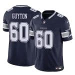 Dallas Cowboys #60 Tyler Guyton Navy 2024 Draft F.U.S.E Vapor Untouchable Limited Stitched Jersey