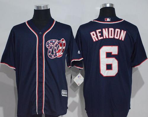 Nationals #6 Anthony Rendon Navy Blue New Cool Base Stitched Jersey