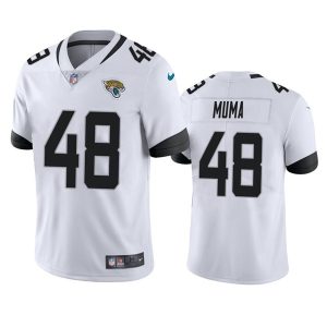 Jacksonville Jaguars #48 Chad Muma White Vapor Untouchable Limited Stitched Jersey