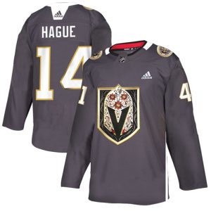 Vegas Golden Knights #14 Nicolas Hague Grey Latino Heritage Night Stitched Jersey