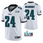 Philadelphia Eagles #24 James Bradberry White Super Bowl LVII Vapor Untouchable Limited Stitched Jersey