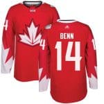Team CA. #14 Jamie Benn Red 2016 World Cup Stitched Jersey