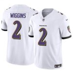 Baltimore Ravens #2 Nate Wiggins White 2024 Draft F.U.S.E. Vapor Limited Jersey