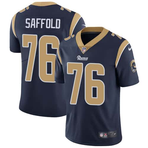 Los Angeles Rams #76 Rodger Saffold Navy Blue Vapor Untouchable Limited Stitched Jersey
