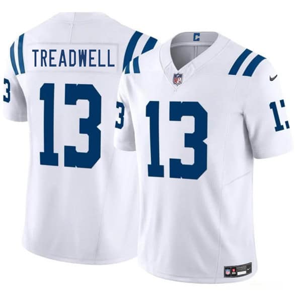 Indianapolis Colts #13 Laquon Treadwell White 2025 F.U.S.E. Vapor Limited Stitched Jersey