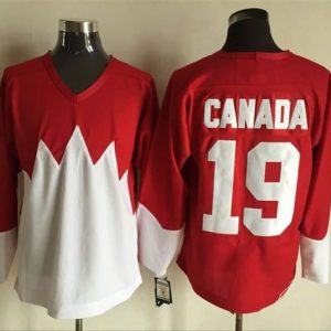 Olympic CA. #19 Canada Red White 1972 Commemorative CCM Stitched Jersey
