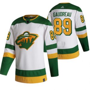 Minnesota Wild #89 Frederick Gaudreau White Stitched Jersey