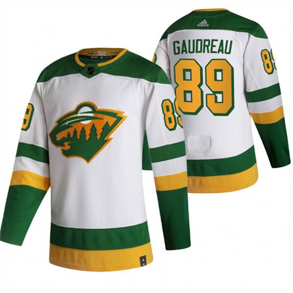 Minnesota Wild #89 Frederick Gaudreau White Stitched Jersey