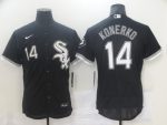 Chicago White Sox #14 Paul Konerko Black Flex Base Stitched Jersey