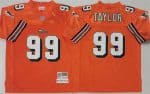 Miami Dolphins #99 Jason Taylor Orange Throwback Stitched Football Jersey