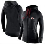 Nike Kansas City Chiefs Full-Zip Performance Hoodie Black