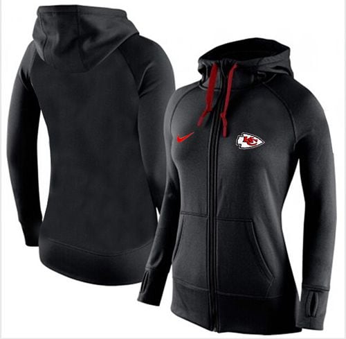 Nike Kansas City Chiefs Full-Zip Performance Hoodie Black