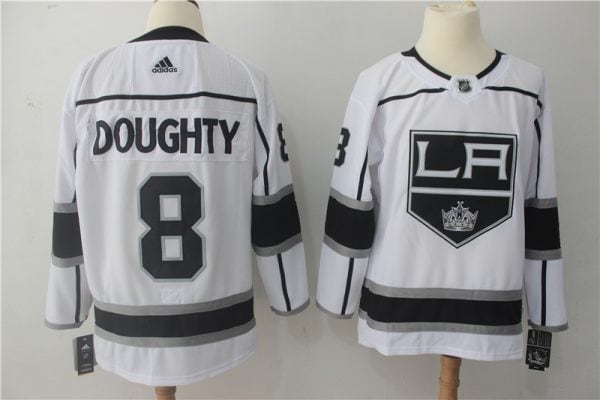 Los Angeles Kings #8 Drew Doughty White Stitched Adidas Jersey