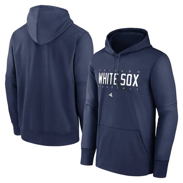 Chicago White Sox Navy Pregame Performance Pullover Hoodie