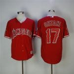 Los Angeles Angels #17 Shohei Ohtani Red Cool Base Stitched Jersey