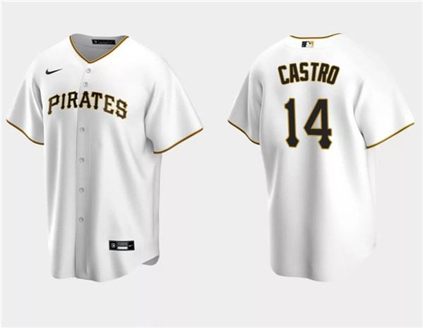 Pittsburgh Pirates #14 Rodolfo Castro White Cool Base Stitched Jersey