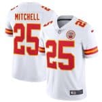 Kansas City Chiefs #25 Elijah Mitchell White 2025 Vapor Untouchable Limited Stitched Jersey