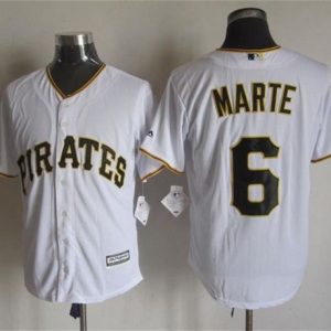 Pirates #6 Starling Marte White New Cool Base Stitched Jersey