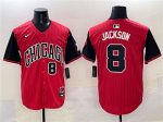Chicago White Sox #8 Bo Jackson Red Black 2025 City Connect Limited Stitched Jersey