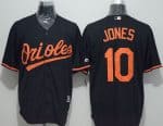 Orioles #10 Adam Jones Black New Cool Base Stitched Jersey