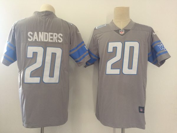Detroit Lions #20 Barry Sanders Grey Vapor Untouchable Limited Stitched Nike Jersey