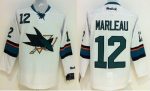 Sharks #12 Patrick Marleau White Stitched Jersey