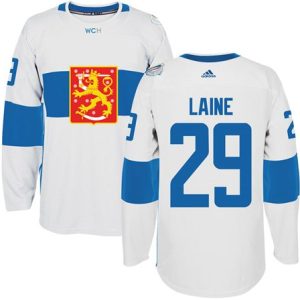 Team Finland #29 Patrik Laine White 2016 World Cup Stitched Jersey