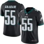 Eagles #55 Brandon Graham Black Stitched Limited Rush Nike Jersey