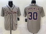 Detroit Tigers #30 Kerry Carpenter Grey Cool Base Stitched Jersey