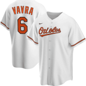 Baltimore Orioles #6 Terrin Vavra White Cool Base Stitched Jersey
