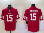 San Francisco 49ers #15 Jauan Jennings Red Vapor Untouchable Limited Stitched Jersey