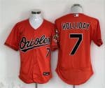 Baltimore Orioles #7 Jackson Holliday Orange Flex Base Stitched Jersey