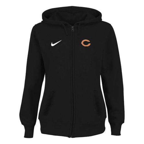 Chicago Bears Stadium Rally Full Zip Hoodie Black