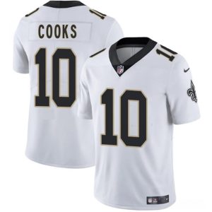 New Orleans Saints #10 Brandin Cooks White 2025 Vapor Limited Stitched Jersey