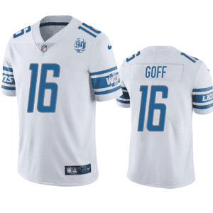 Detroit Lions #16 Jared Goff White 2023 90th Anniversary Vapor Untouchable Limited Stitched Jersey