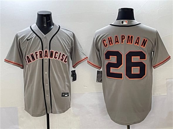 San Francisco Giants #26 Matt Chapman Gray Cool Base Stitched Jersey