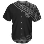 Las Vegas Raiders Black Baseball Jersey