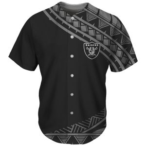 Las Vegas Raiders Black Baseball Jersey