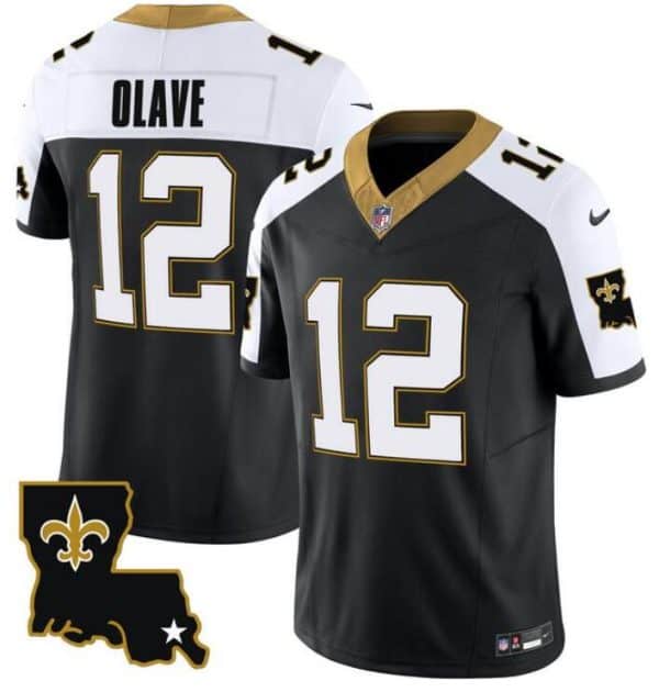 New Orleans Saints #12 Chris Olave Black 2023 F.U.S.E. 1987 Legacy Vapor Stitched Jersey
