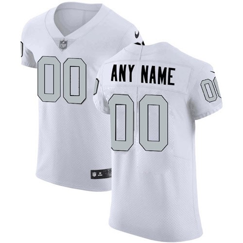 Las Vegas Raiders Customized Silver Number White Legend Stitched Jersey