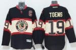 Blackhawks #19 Jonathan Toews Black New Third Stitched Jersey